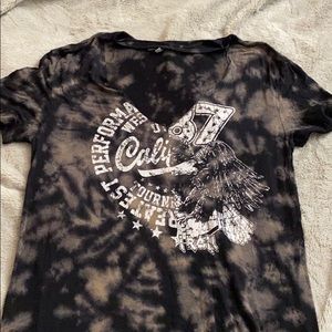 Vneck tie dye shirt